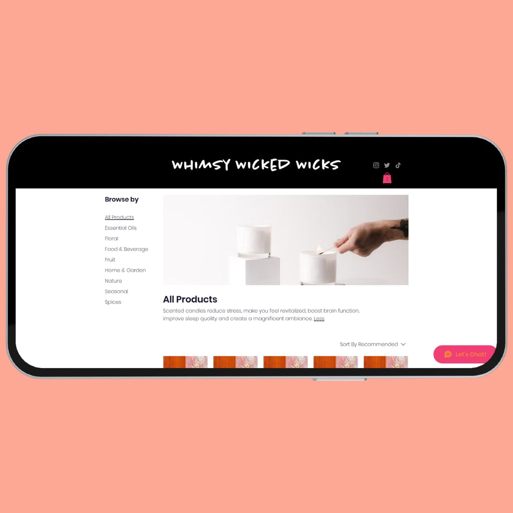 Candles Wix Website Template