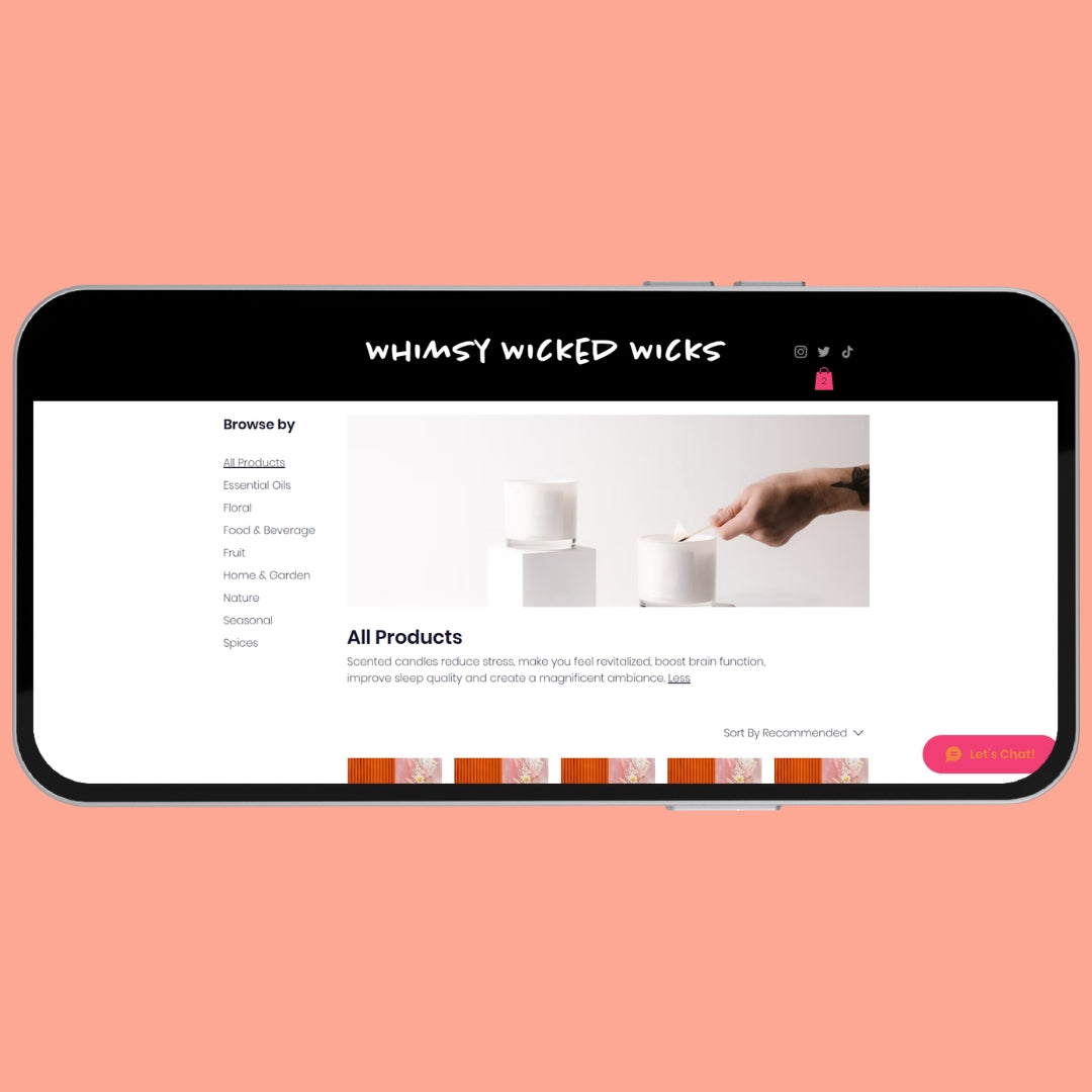Candles Wix Website Template